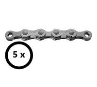 Kmc E11 Ept E-bike Chain 5 Units Argento 136 Links/11s Grey