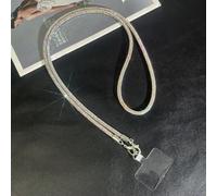 Catena a Tracolla con Strass Glitterati, Cordino per Telefono, Stile Lungo, Corda per Appendere Il Telefono Cellulare, Catena Anti-Caduta per Telefono Cellulare