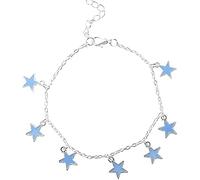Catena alla Caviglia, Donna Elegante Spiaggia Luminosa Ciondolo Stella Blu cavigliera Braccialetto Gioielli regaloDurability