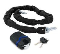 Catena Antifurto Antiscasso Centata da Ø 10mm Con lucchetto ad Arco Lunghezza 150 Cm Auto Moto Scooter Bicicletta