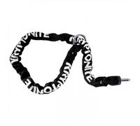 Catena Antifurto Bici a Innesto Acciaio 5.5mm x 120cm Nera per Lucchetto Anello