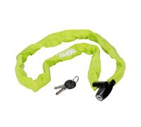 Catena Antifurto Bici Lucchetto Bicicletta Scooter 90cm Spes. 5mm 2 chiavi Lime