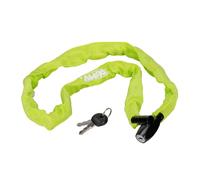 Catena Antifurto Bici Lucchetto Bicicletta Scooter 90cm Spes. 5mm 2 chiavi Lime