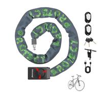 Catena antifurto per bicicletta con allarme da 110 dB, resistente alle intemperie e durevole, con 3 chiavi personalizzate, impermeabile IP65, volume regolabile, allarme per bicicletta, moto, bici e