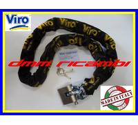 Viro | Eurothor, Catena Moto e Scooter, 150 cm, con Lucchetto, in Acciaio, Finitura Anticorrosione, Asta Anti-strappo e Antitaglio