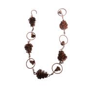 Catena antipioggia in pino per uso grondaia con squisita lavorazione artigianale