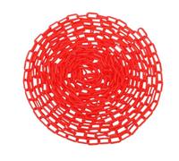 Catena Barriera Plastic Catena di avvertimento for carichi pesanti in plastica rossa, lunghezza regolabile for barriere e recinzioni parcheggio for il controllo della folla sicurezza stradale
