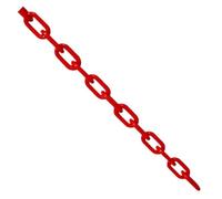 Catena Barriera Plastic Catena in plastica colorata da 5 m/10 m, collegamento di avviso for l'isolamento del traffico, forniture protettive for il giardino con barriera stradale esterna(Red,10M)