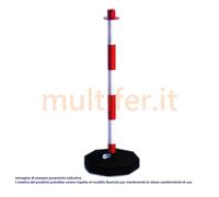 CATENA BIANCO ROSSA, PALETTO SEGNALAZIONE DELIMITAZIONE (SEGNALETICA) MOD. VARI