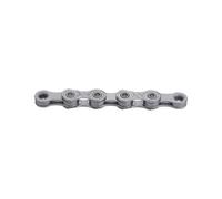 Catena bici 10v. kmc x10 ept argento 114m con collegamento rapido antiruggine