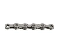Catena bici 11v. kmc x11 grigia 118m con collegamento rapido
