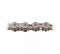 Catena Bici 1v Argento 1/2x1/8 per Pista con MissingLink, 112 Maglie - Compatibile Shimano/SRAM/Campagnolo