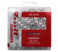 Catena bici 7-8v. strada-mtb sram pc-870 argento-grigio