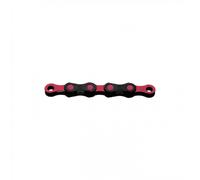 Catena Bici KMC DLC12 WAXED 12v - 126 Maglie, Rivestimento Cera, Nero/Rosa