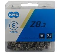 Catena bici KMC Z8 6 7 8 maglie 114 maglie 1/2x3/32 MissingLink grigia MTB bi...