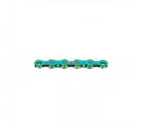 Catena Bici X12 WAXED Aurora Green 12v - 126 Maglie, Rivestimento Cera KMC GO