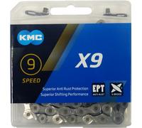 Catena KMC X9 EPT 9 velocità 114 maglie grigio