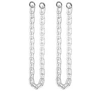 Catena borsa 2pz acrilica 24" con portachiavi, bianco trasparente per purse