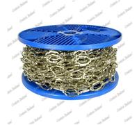 Catena cattedrale Ø 2 mm, interno maglia 24 mm x 10 mm, 30 mt, nichelata, Corder