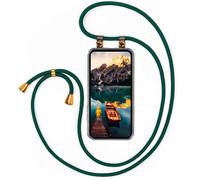 moex Catena per cellulare compatibile con Samsung Galaxy A25 5G Custodia con cinturino regolabile in lunghezza, custodia per cellulare a tracolla, custodia in silicone trasparente con cordoncino