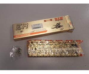 CATENA CHAIN TRASMISSIONE DID ER MOTOCROSS PASSO 420 NZ3 140 MAGLIE GOLD BLACK