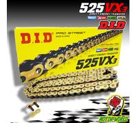 CATENA CHAIN TRASMISSIONE DID PROFESSIONAL PASSO 525 VX3 124 MAGLIE ORO G&B