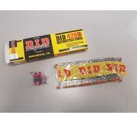 CATENA CHAIN TRASMISSIONE STANDARD DID PASSO 428 D 140 MAGLIE B&B BLACK CLIP