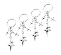 Catena Chiave A Stelle A 4 Pezzi, Catena Chiave In Acciaio Inossidabile, Catena Chiave Semplice E Versatile, Catena Chiave Femminile E Decorazione Appesa Alla Borsa.