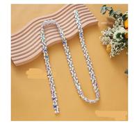 Catena chiusa con strass cristallo, Catena di strass di cristallo argento 1,5 cm x 1 iarda(Color2)