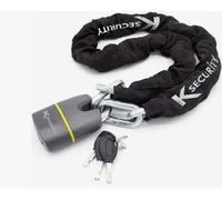 Catena con Lucchetto 150cm sezione quadrata 10mm KOVIX Black