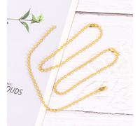 Catena con perline circolari da 50 pezzi da 2,4 mm, catena con etichetta