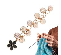 Catena contatore riga lavorata a maglia, contatori riga per maglieria - Indicatore di cucitura del fascino del contatore della riga all'uncinetto - all'uncinetto, contatore di righe in magli