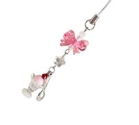 Catena creativa a forma di gelato per telefono con ciondolo decorativo per migliorare gli stili nella vita quotidiana e cordino per telefono per eventi speciali, Misura unica, come descritto, come