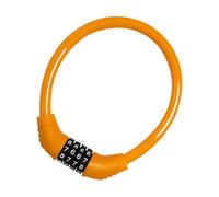 Catena da bicicletta arancione - Combinazione resettabile a 4 cifre | Protezione antifurto per scooter elettrico, moto, bici e cancelli, garantendo una sicurezza affidabile per esterni e urbani