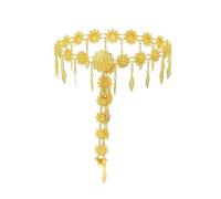 Catena da donna per danza del ventre, costume indiano da danza 68 cm, catena per vita 68 cm, Style B 102 x 8cm, poliestere