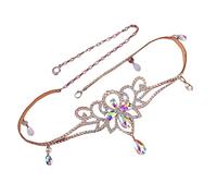 Catena da donna per danza del ventre, costume indiano da danza 68 cm, catena per vita 68 cm, Waist Chain 68cm, poliestere