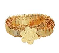 Catena da donna per il corpo da sposa, gioielli in oro turco a moneta per la vita, catene lunghe per matrimoni, regali da sposa e occasioni speciali, Uno strato, taglia unica