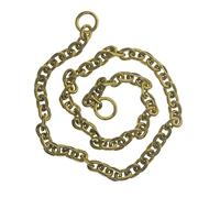 Catena da motociclista in ottone da 9 mm, lunghezza personalizzata 30-100 cm con design a maglie di ancoraggio(70cm,Color2)