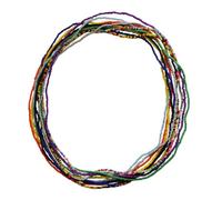 Catena da Pancia 10 Pezzi Perline Colorate e Pendente | Gioiello Corpo Semplice, Design Raffinato e Versatile, per Vita o Collo, Adatto a Bikini e Feste