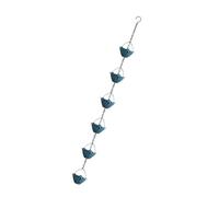 Catena da pioggia in metallo resistente alle intemperie con attacchi a gancio 6/9 tazze di fiori in metallo elegante caratteristica dell'acqua per grondaie grondaie catena pioggia impermeabile per