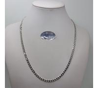 CATENA DA UOMO- UNISEX IN ARGENTO 925 A MAGLIA GRUMETTA DA 50 cm 13,5 GR. (0452)