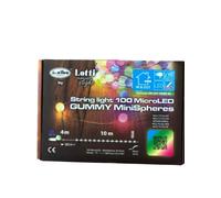 Catena decorata 100 minisfere gummy 100 microled multicolor Lotti importex