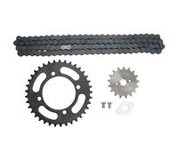 Catena della bicicletta, 420 Chain Sprocket Kit 37T Rear 155mm 17T Front 73mm Compatible with 50cc to 125cc Dirt Bikes ATV Go Kart