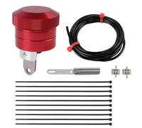 Catena della bicicletta, Motorcycle Chain Lubricator Oiler 12V Universal Lubrication System for Automotive and Parts(Red)