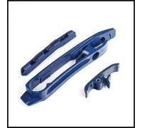 Catena della bicicletta, Polyurethane Chain Guard 3Pcs Long Lasting Wear Resistant Slider Compatible with Bike(Blue)