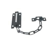 Catena Della Porta 2 pezzi Lucchetto a catena for porta in acciaio inossidabile Protezione for di sicurezza con molla Antifurto Serratura a pressione Robusto Chiavistello for lucidato vite(Black)