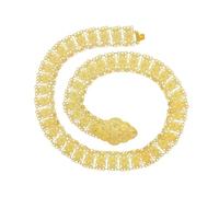 Catena della vita della cinghia del metallo dorato dell'annata delle donne per il partito della spiaggia e degli accessori dei monili, Misura unica, Metallo Metallo Esotico
