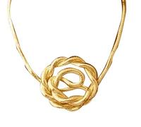 Catena di clavicola, collana di serpente piegabile, girocollo di serpente vintage, accessori per serp-enti freschi, gioielli a torsione flessibile con collana multiuso, gioielli in costume senza testa