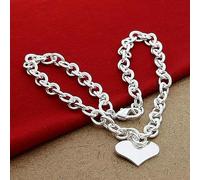 Catena di Collana a Sospensione per la Carta del Cuore Amore Senza Tempo per Le Donne