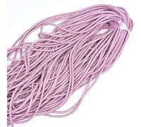 Catena di Corda di Cotone con Strass Denso Barra di Cristallo di Diamante Rotondo Bianco Denso Cucire su Decorazione Fai da Te Abbigliamento Scarpe Accessori per Fiocchi Fatti a Mano-Corda Rosa da 6